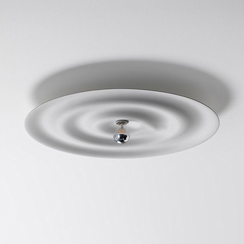 1 Light Circle Wall Mount Light Fixture Modern Metal Wall Mounted Lights