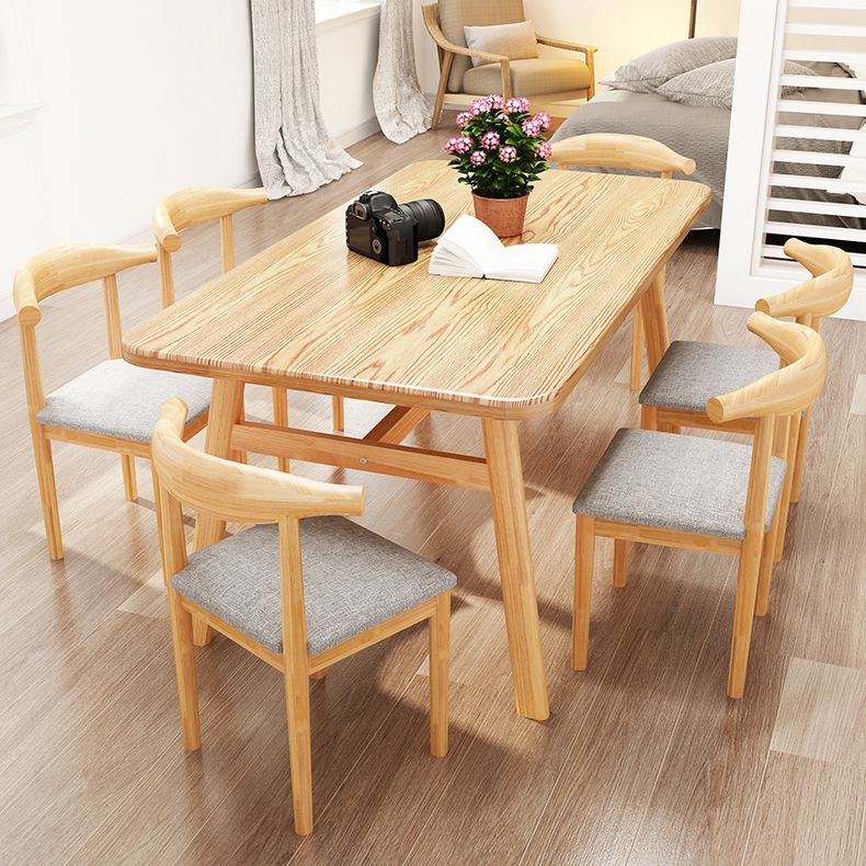 Modern Dining Table Rectangle Wooden Dinner Table for Dining Room