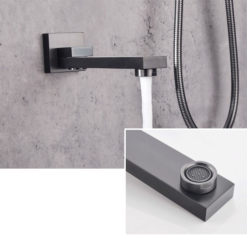 Modern Shower System Brass Adjustable Shower Head Temperature Control Shower Faucet