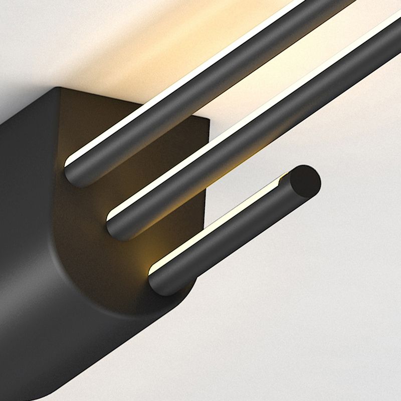 Metal Multi Lights Wall Mount Lighting Linear Modern Style Sconce Light Fixtures