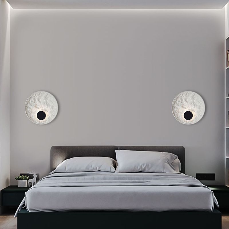 Lámpara de montaje de pared de resina de estilo moderno nórdico 1 LED DE ILUMINACIÓN DE ILUMPLACIÓN DE LA LED de 1 luces para sala de estar