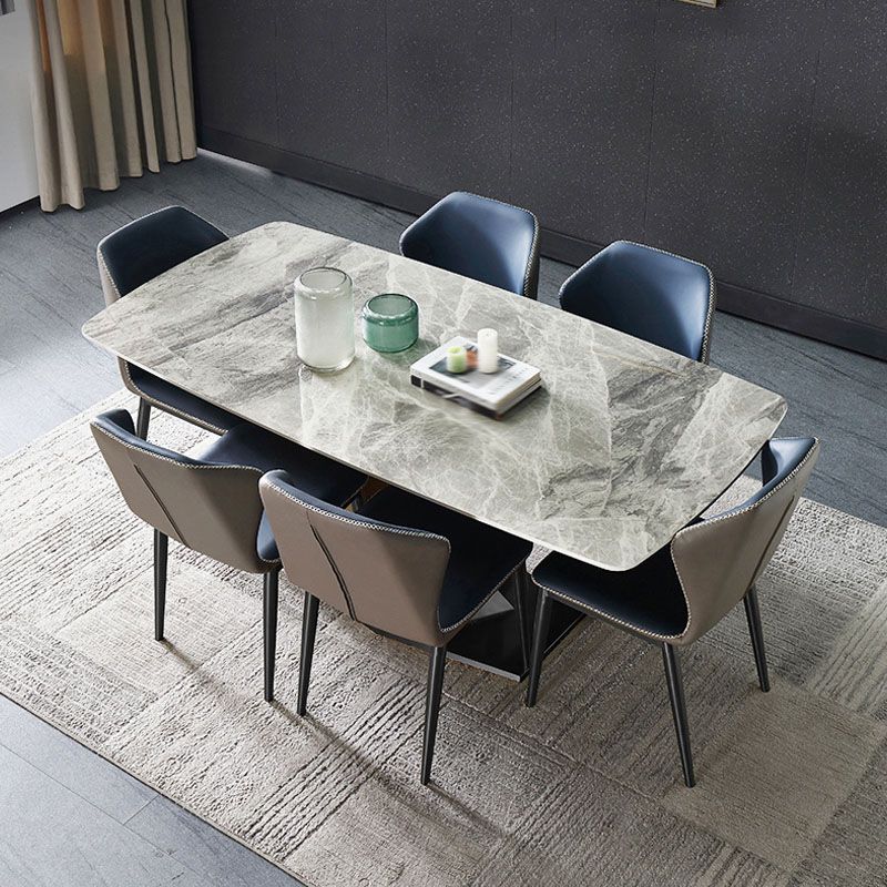 Rectangular Dining Set 1/4/5/7 Pieces Sintered Stone Dining Table Set