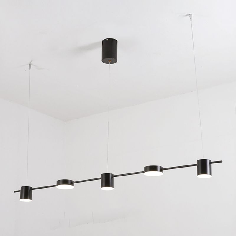 Luz de colgante de cilindro de estilo moderno lámparas colgantes de metal