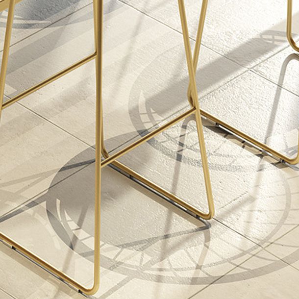 Glam Backrest Bar Stools Backrest Barstool with Gold Metal Legs