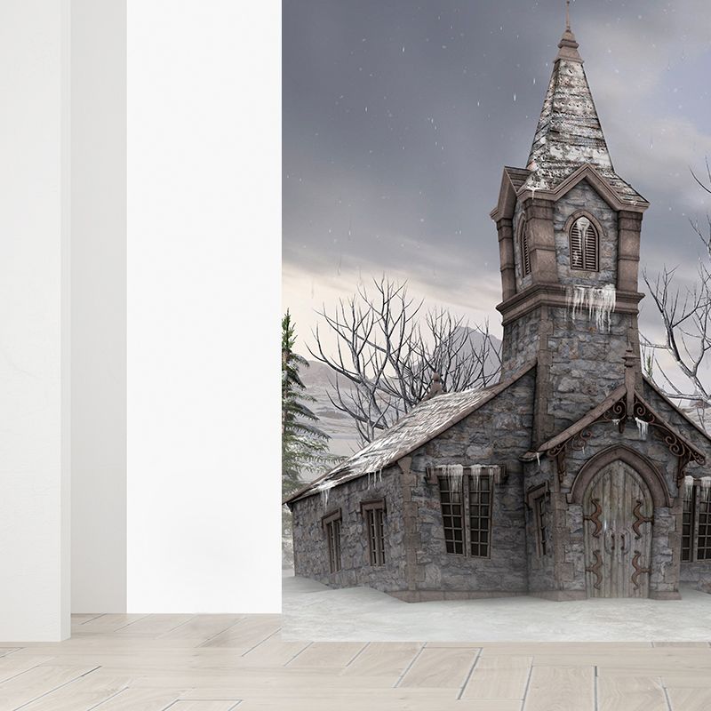 House Wall Mural Modern Decorative Living Room Wall Covering, Custom Size Available