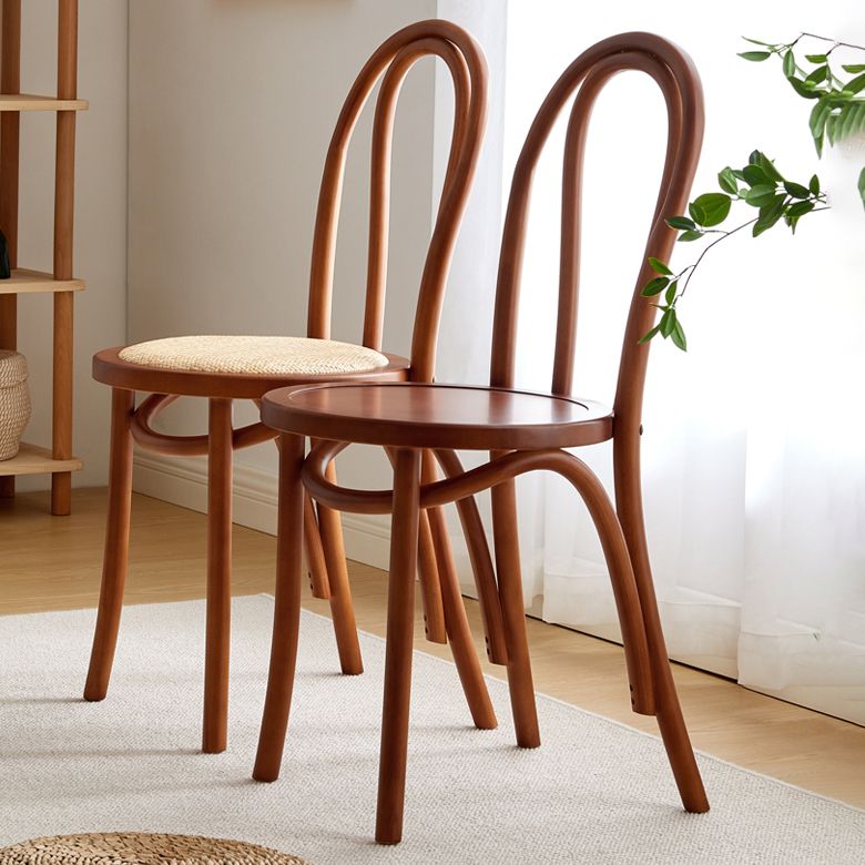 Sillas de madera de haya de estilo moderno, sillas de comedor de cocina con parte trasera Windsor