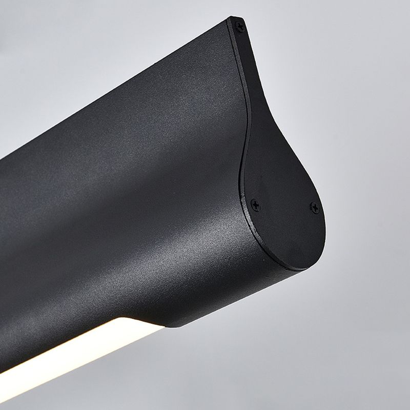 Modern Style Rectangular Shape Island Pendant Metal 1 Light Island Lighting for Bedroom