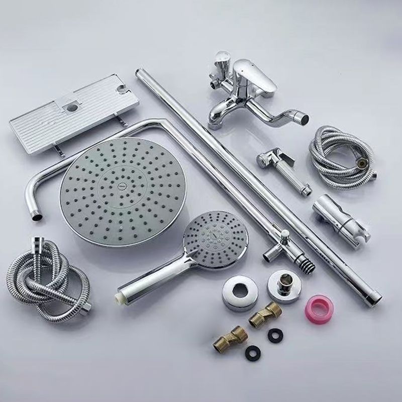 Modern Arm Swivel Shower Metal Shower Head Shower Faucet On Wall
