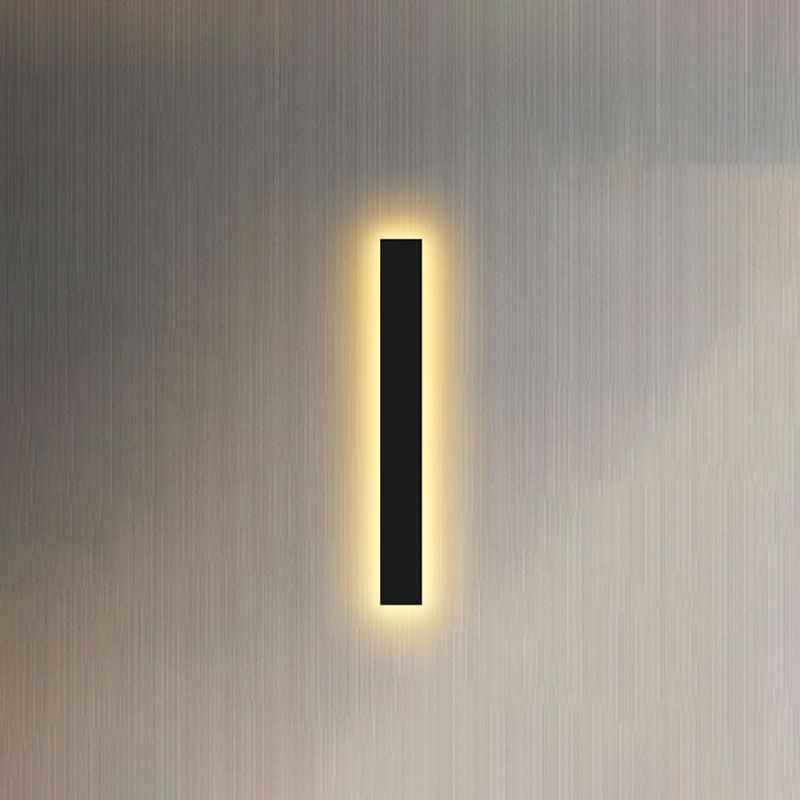 Strip schaduw muurverlichting moderne eenvoudige stijl metalen 1 lichten SCONCE lamp voor slaapkamer tv -achtergrond