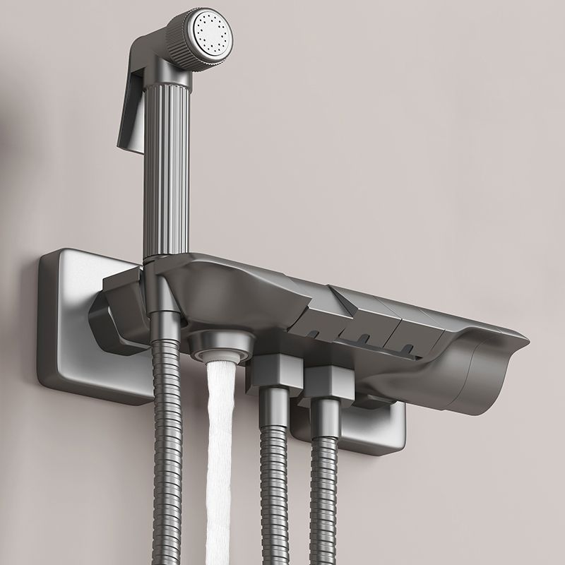 Push Button Shower System Wall Mount Handshower Square Shower System with Shower Hose