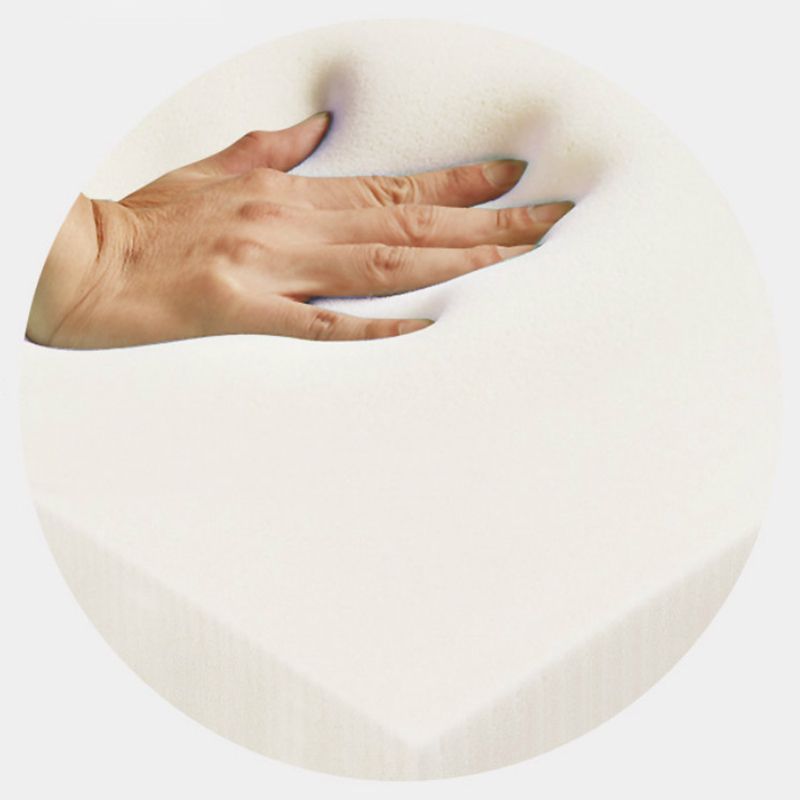 Dark Green Contemporary Pouf Pure Color Round Leather Indoor Pouf