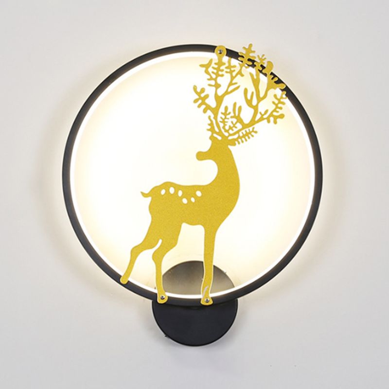 Modern Style Wall Light Creative Deer LED Wall Light Sconce for Bedroom