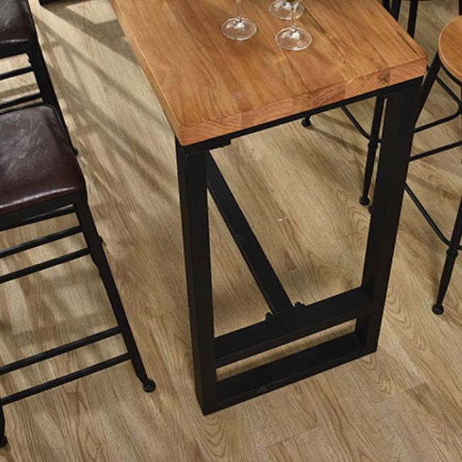 Industrial Table and Stool Set 1/5/9 Pcs Iron Frame Bar Table and Stools