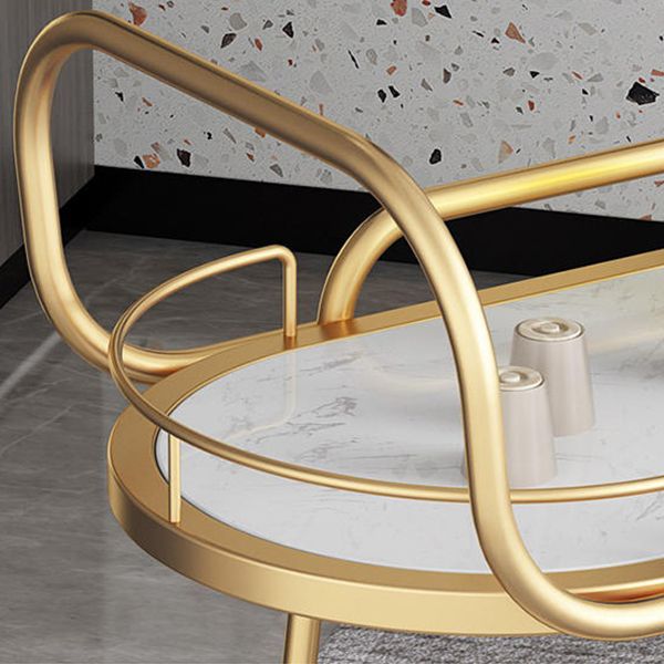 33.46"H Modern Prep Table Open Storage Metal Prep Table for Dining Room