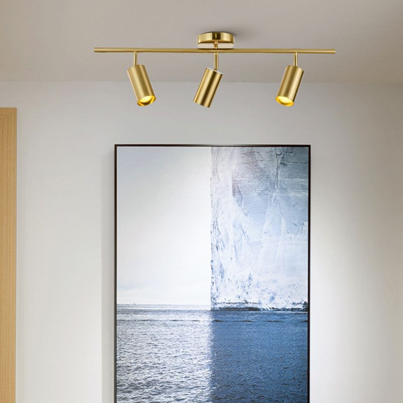 Ultra-modern Cylinder Wall Mount Lighting Metallic Wall Mounted Light Fixture for Living Room