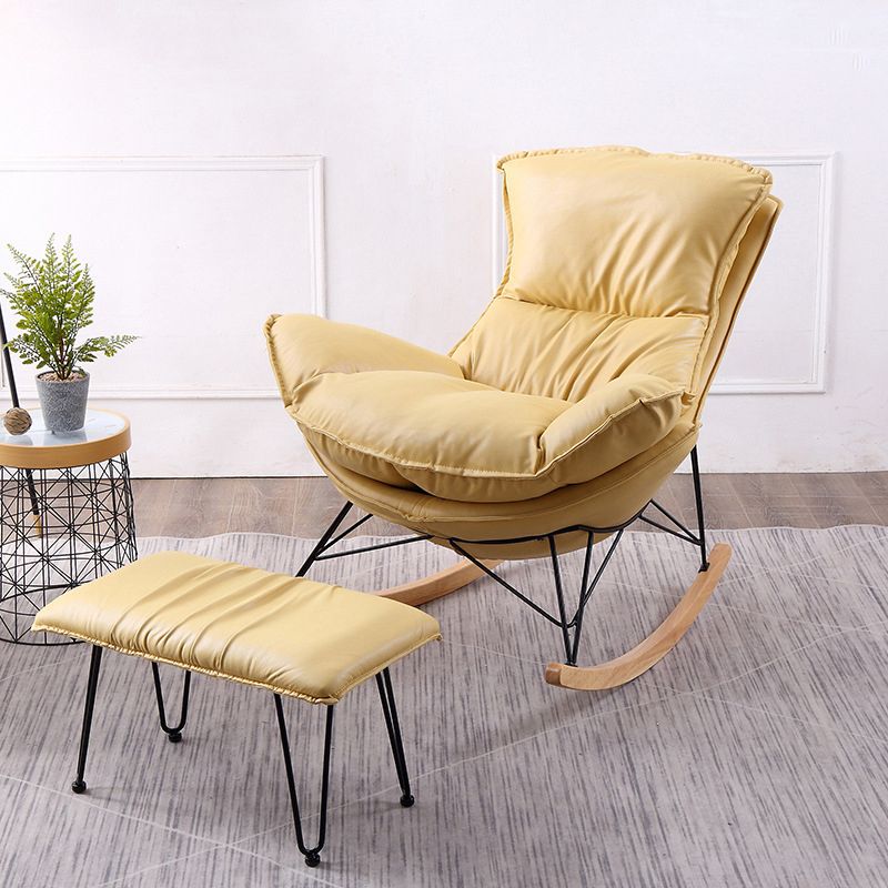Home Nursery Rocking Chair Modern Simple Style Sofa Rocking Chair