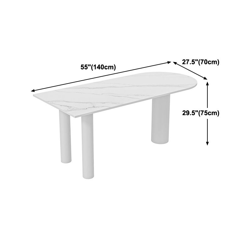 Contemporary 3-foot Dining Table Stone Dining Room Furniture for Home