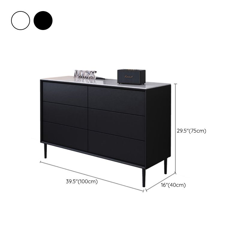 Contemporary Bedroom Wooden Storage Chest 15.7"Wide Chest with Drawers