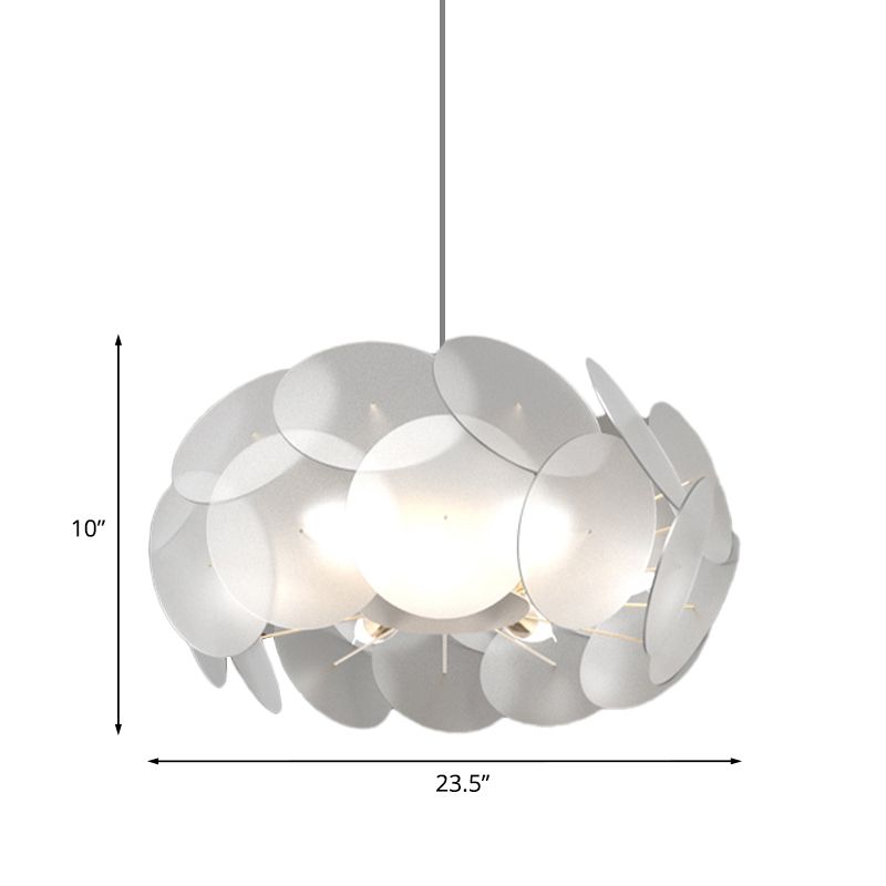 Wolkenartige Acrylhänge hängendes Licht Kit zeitgenössische LED weiße Deckenlampe für Schlafzimmer