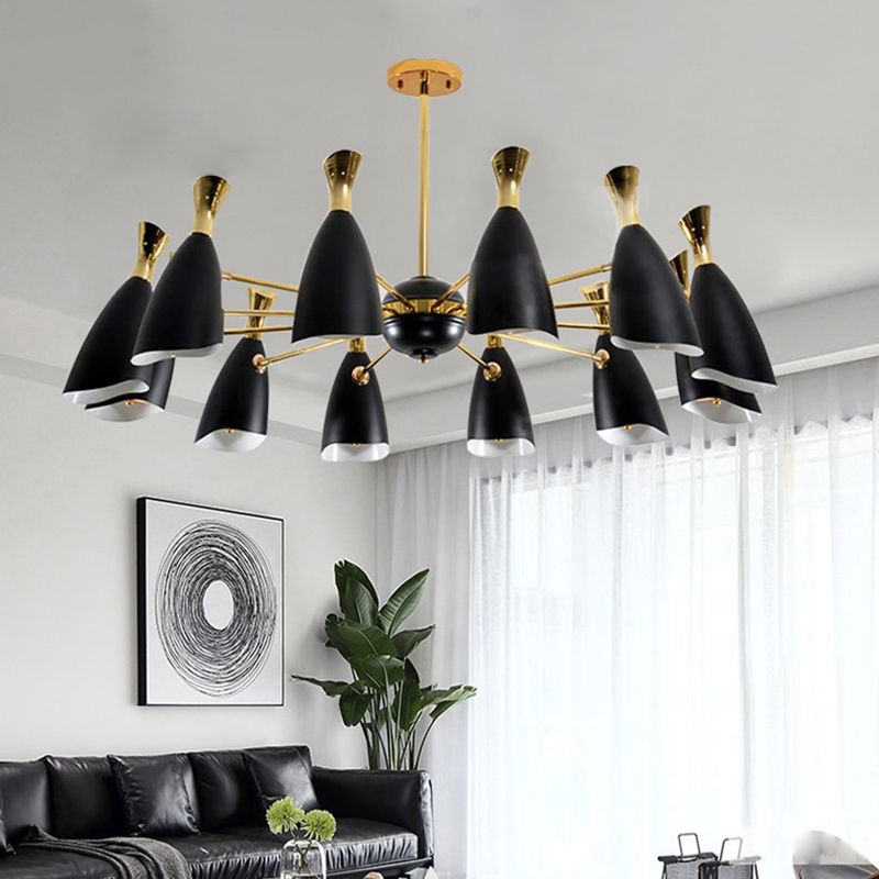 Moderne creatieve geometrische hanglampje Electroplate Metal kroonluchter voor woonkamer