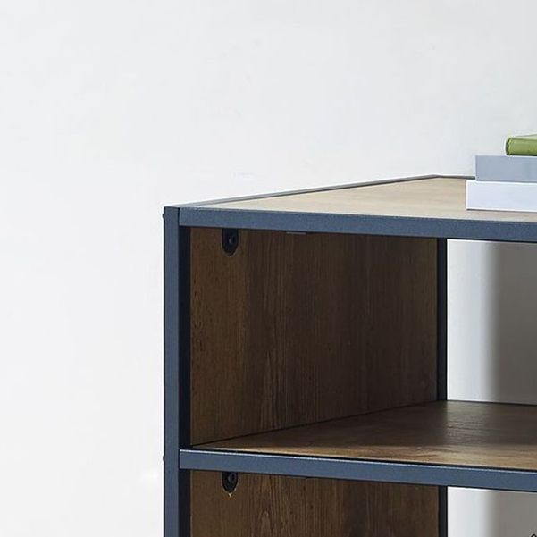 Mid-Century Modern Console Accent Table Antique Finish Sofa Console Table in Wood