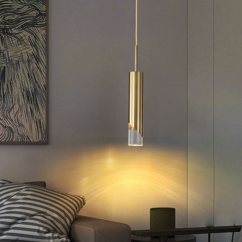 Postmodern Simplicity Cylinder Ceiling Suspension Lamp Acrylic Ceiling Lights Fixture for Restaurant