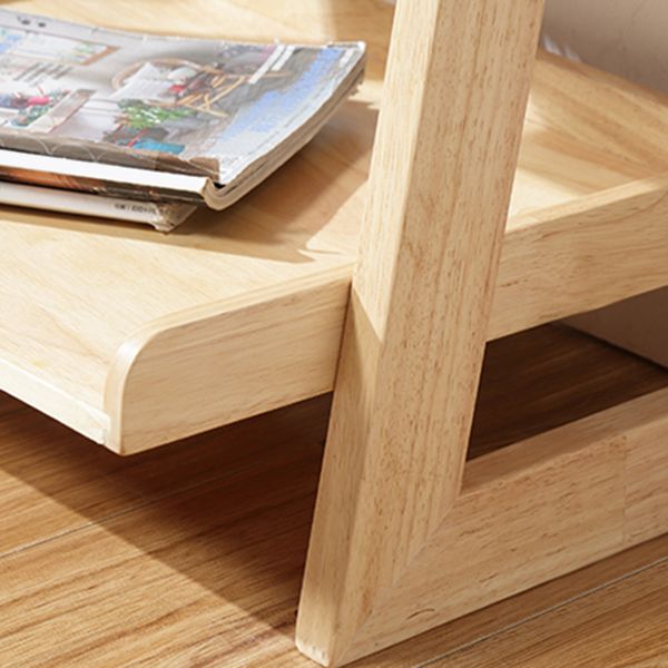 Ladder Bookshelf Modern Wooden Bookcase for Living Room 55.1"H