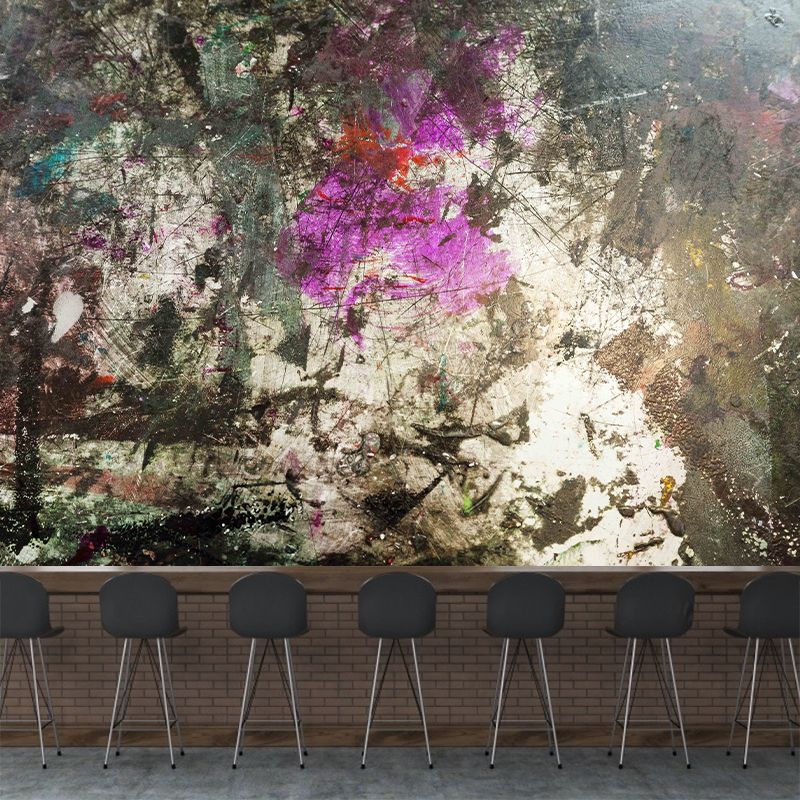 Industrial Style Metal Wall Mural Stain Resistant Wall Art for Living Room