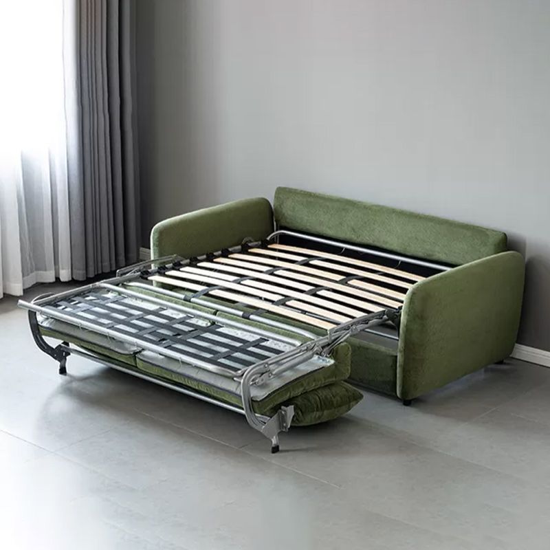 38" Wide Scandinavian Sofa Futon Corduroy Upholstered Sleeper Sofa