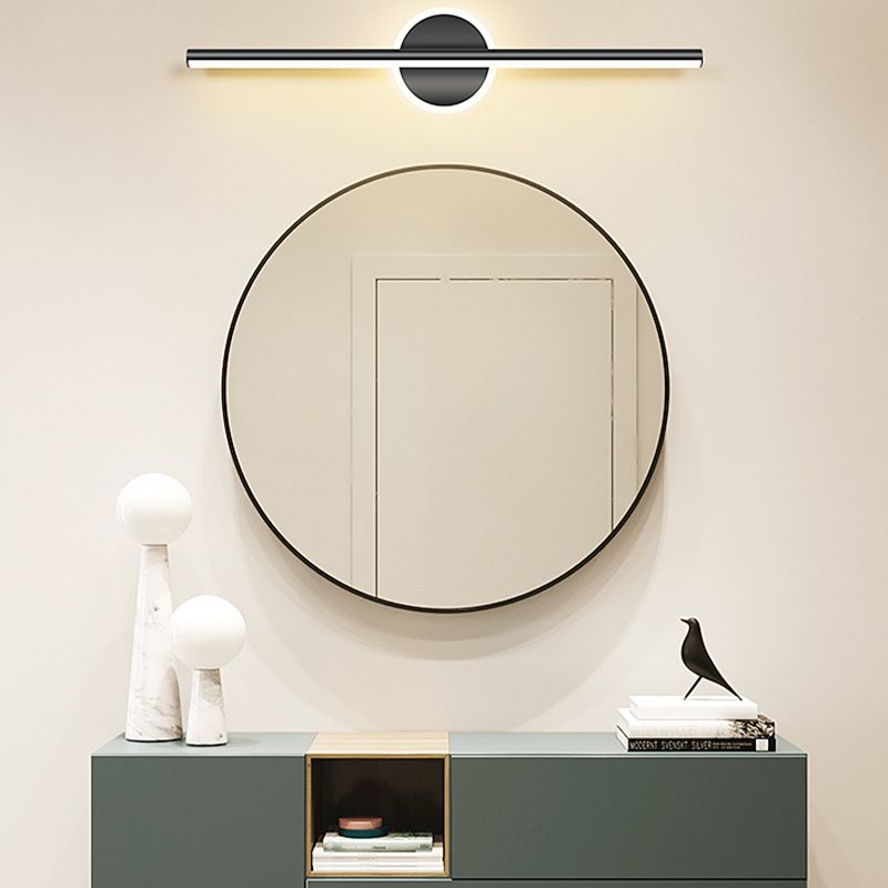 Style moderne de forme linéaire applique en métal métal 2 lumineux légers lumière pour salle de bain