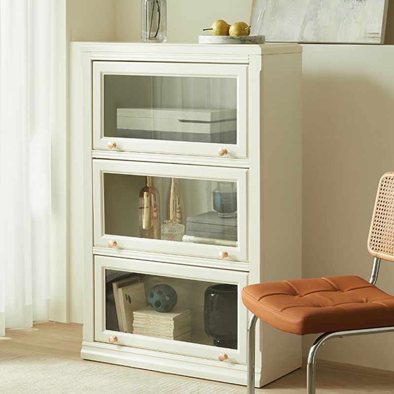 White Standard Bookcase Contemporary Wooden Bookshelf with Shelves