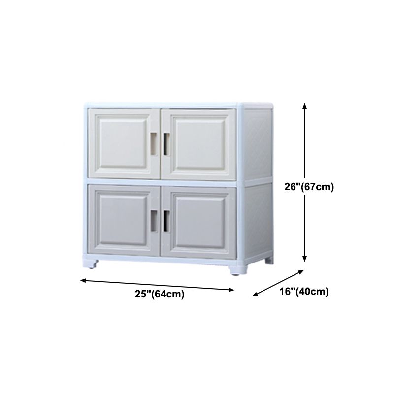 Modern Plastic Cabinets Sideboard Buffet Multicolored Living Room Buffet