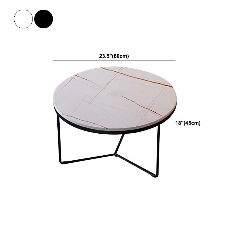 Frame 1 Coffee Table Slate Round Coffee Table for Living Room