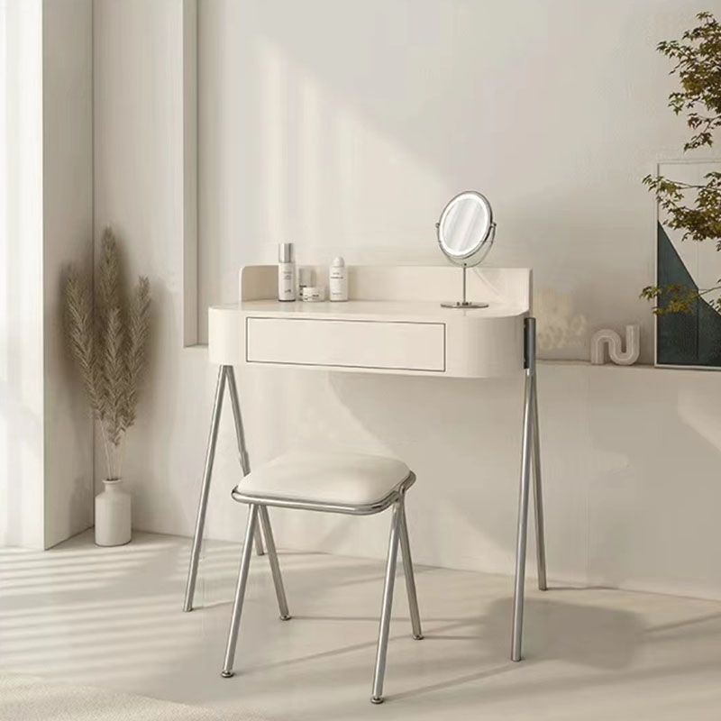 Contemporary Vanity Dressing Table 1 Drawer Black/White Vanity Tables