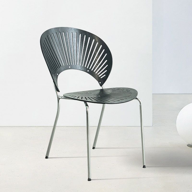 Industrial Metal Dining Room Chair Open Back Dining Chair for Restaurant Use