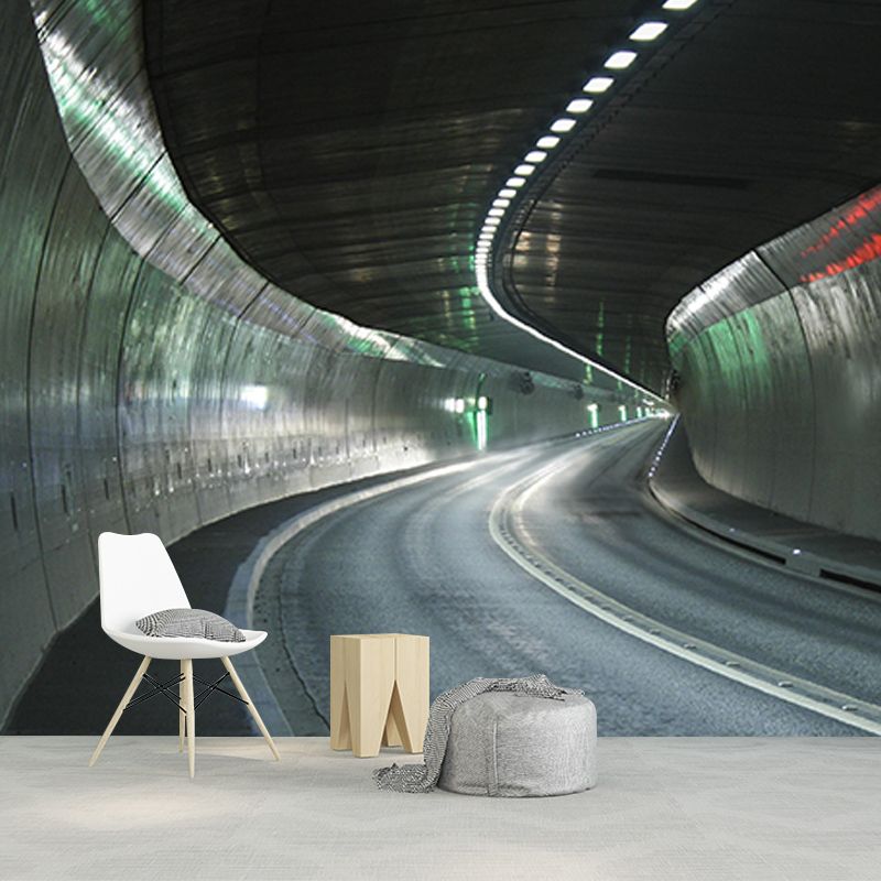 Eco-friendly Wall Mural Wallpaper Highway Photography Sitting Room Wall Mural