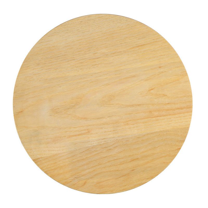 Nordic Style Wood Wall Light Round Shape 1 Light LED Wall Sconce for Bedroom