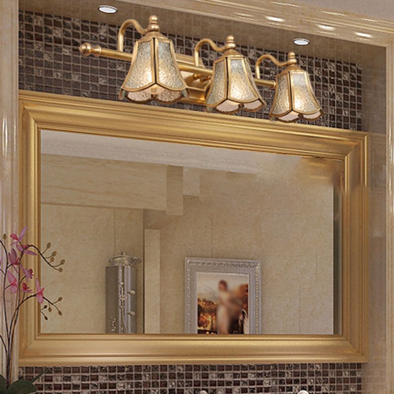 Postmodern Simplicity Bell Vanity Sconce Lights Water Glass Wall Mount Light Fixture for Bathroom