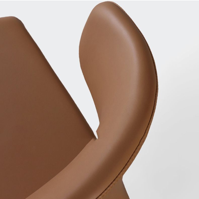 Designer Style Home Wingback Chair Leather Matte Finish Dining Chair