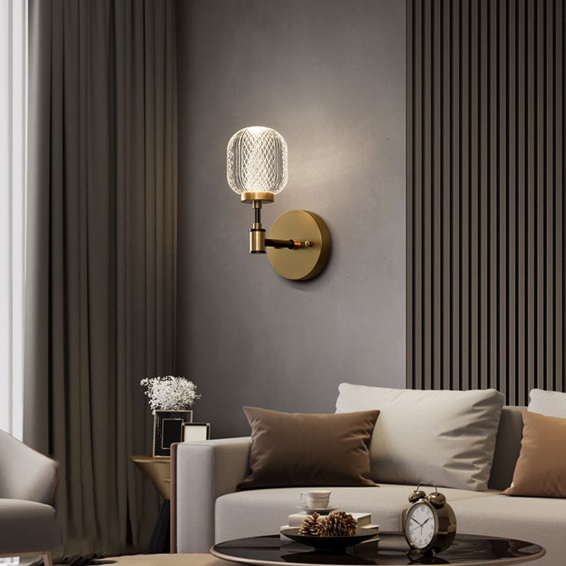 1 Éclair mural géométrique en verre clair