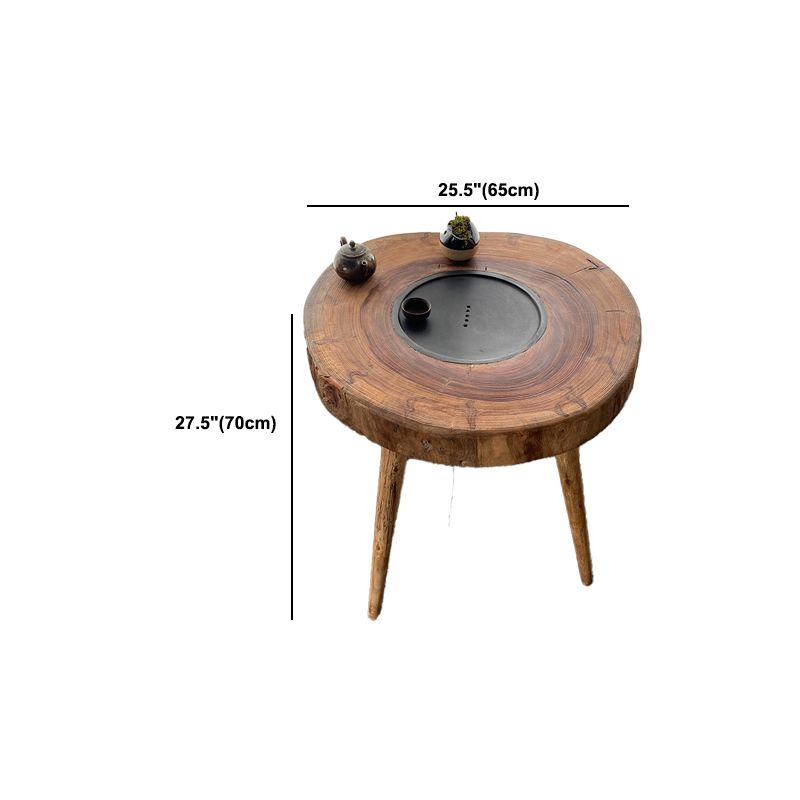 Scandinavian Wooden Coffee Table Free form 3 Legs Coffee Table Set for Living Room