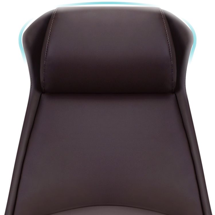 Faux Leather Executive Chair High Back Adjustable Swivel Office Chair