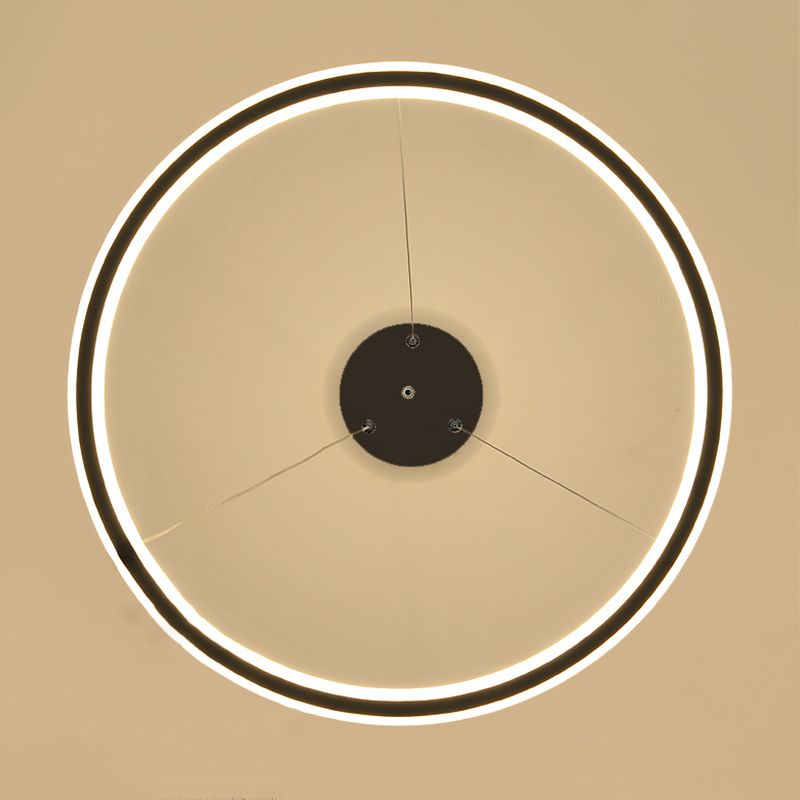 Circle Chandelier Pendant Light Modern Chandeliers For Dining Room Acrylic