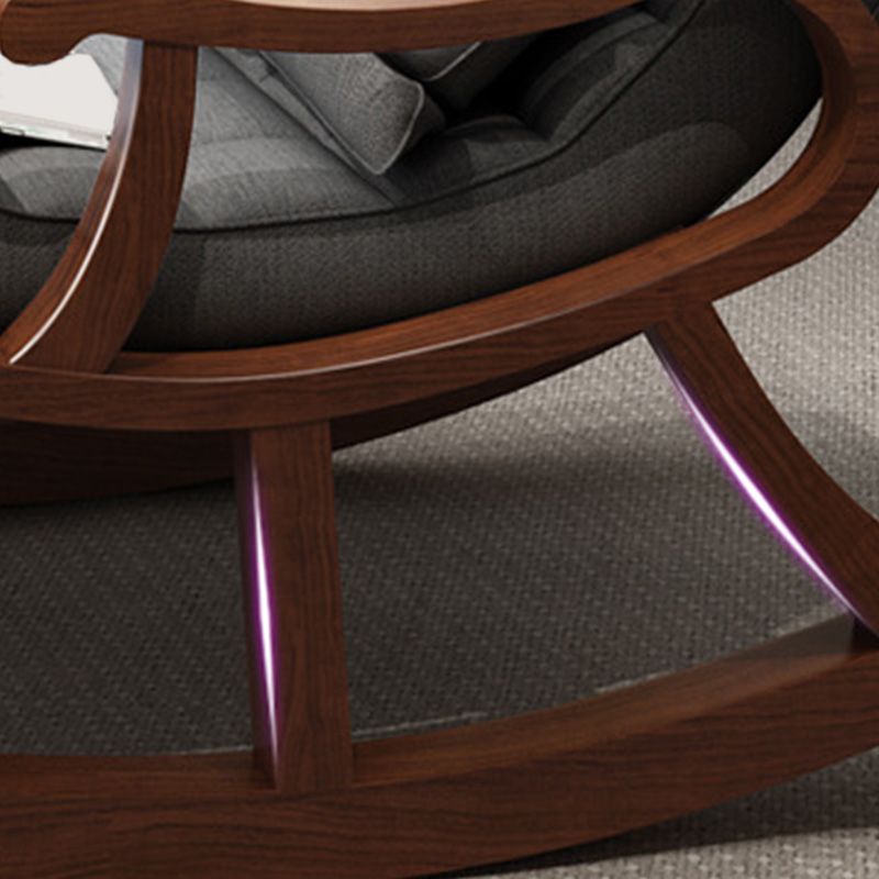 Accent Chair 26.37" L x 59.05" W x 35.03" H Solid Wood Frame Lounge Chair