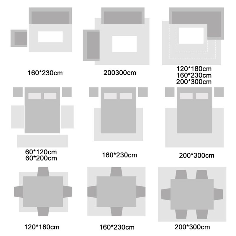 Modern tapijt Geometrisch patroon Gebied Tapijten Polyester Woonkamer Tapijt met niet-slipachter