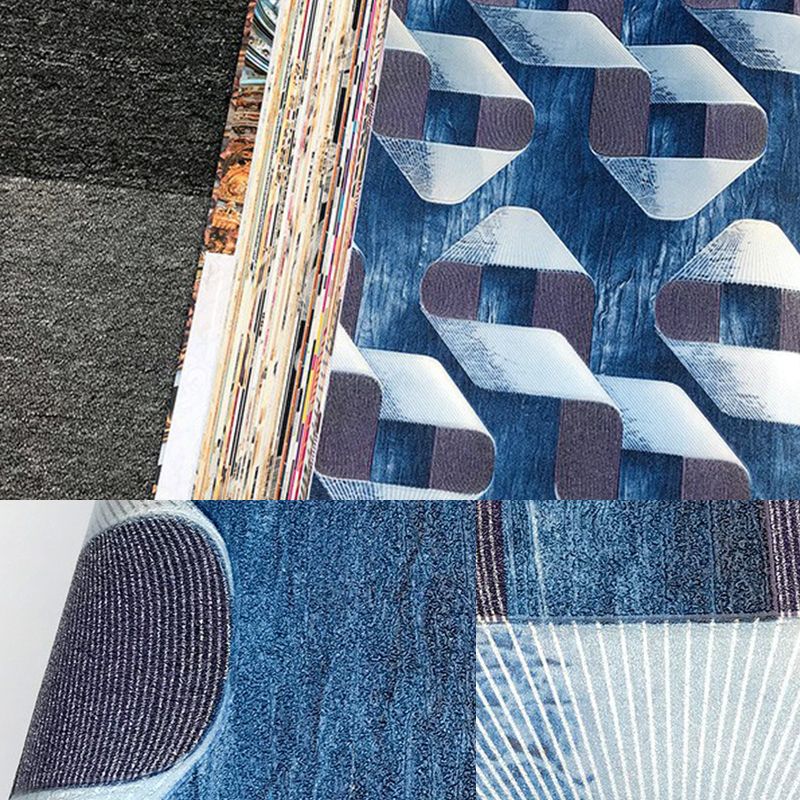 Tapetenrolle mit gedrehtem Gürtelmuster, dunkle Farbe, neuartige Wanddekoration für das Wohnzimmer