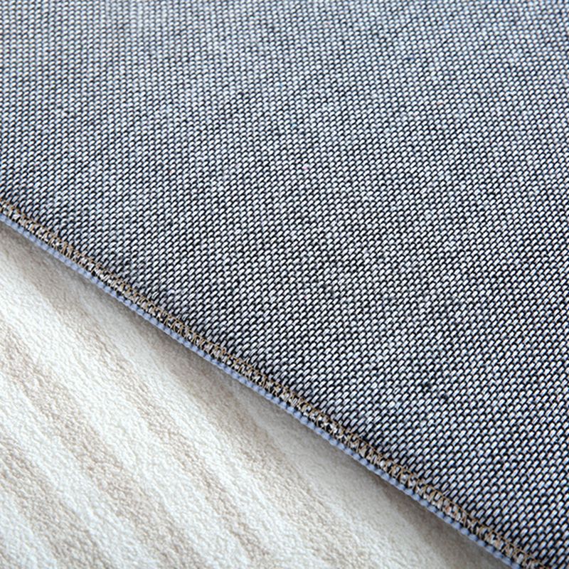 Brown Tone Rug Industrial Style Living Room Carpet Polyester Washable Area Rug
