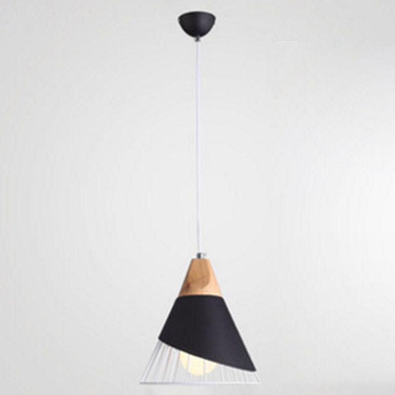 1-licht draadkooi hanglamp Noordelijke macarons stijl metalen woonkamer hangende lamp