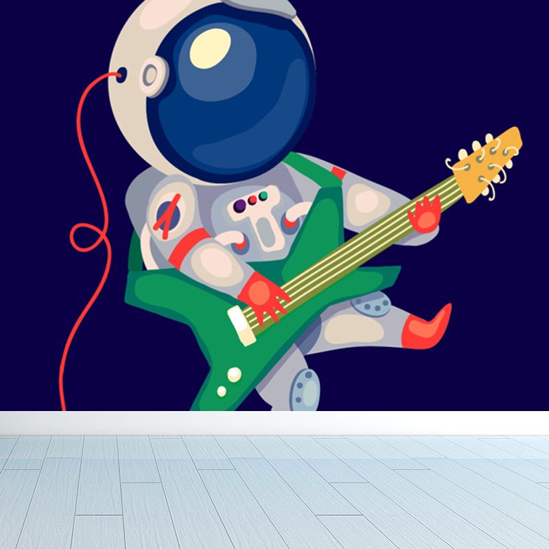 Soft Color Children's Art Mural Wallpaper Huge Space Scene Wall Covering for Dining Room