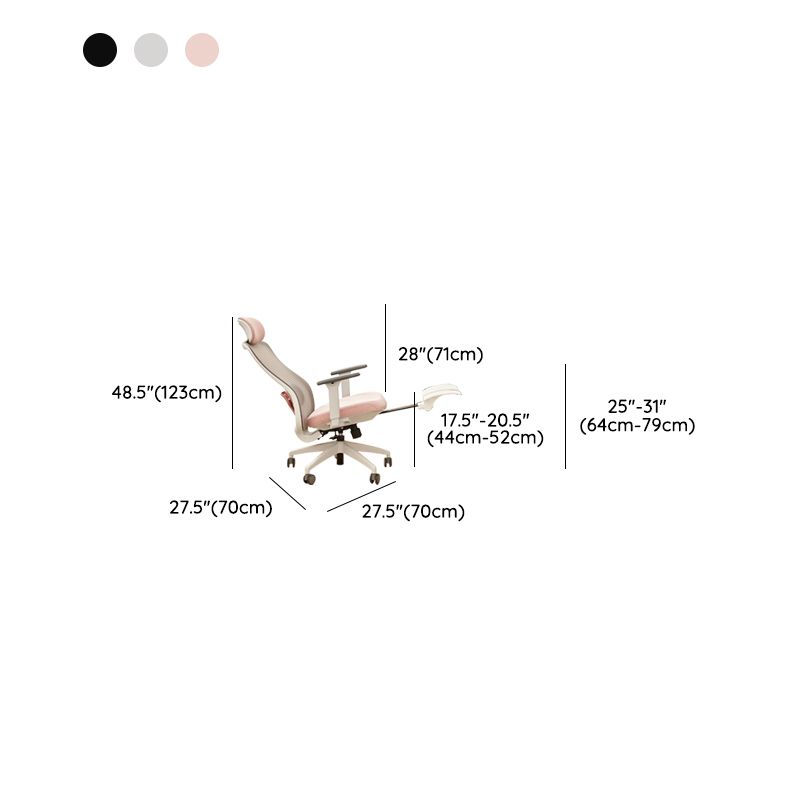 Modern Removable Arms Office Chair Tilt Mechanism Ergonomic Desk Chair with Wheels